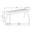 Banc en cuir antique avec pieds en métal - Siège rembourré capitonné à la verticale pour une solution élégante et confortable, base rustique industrielle, profondeur de 52,92 po, hauteur de l'ensemble de 18,5 po.