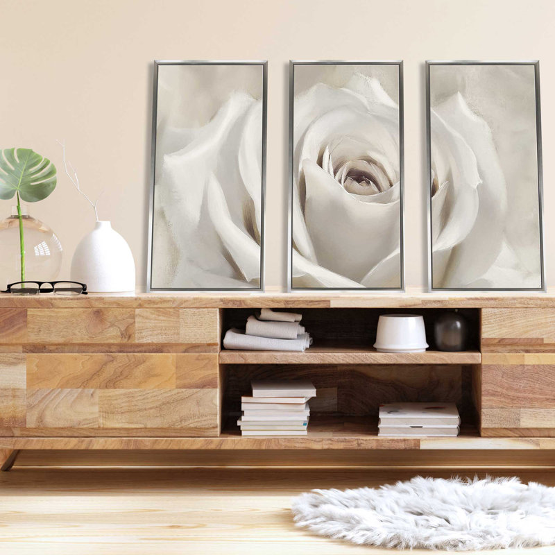 «Dreamy I» par Iorg Levashov - reproduction de cadre flottant sur toile 3 pièces, H 33,5 po x l 52,5 po x P 2 po