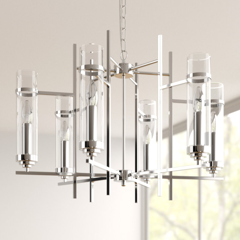 Benita 6 - Light Shaded Chandelier