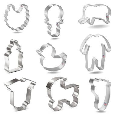 Baby Shower Cookie Cutter Set - 8 Piece Stainless Steel Cutters Molds –   Online Shop