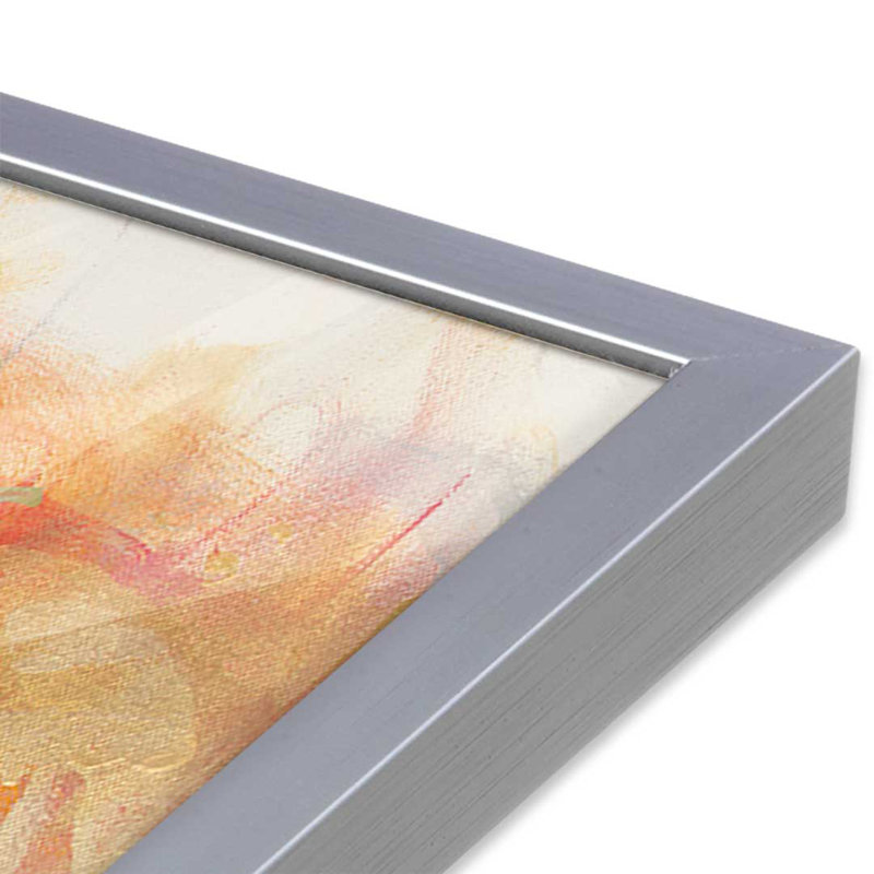 Reproduction d'art sur toile, "From What I Gather" par Janet Itsne, H 48 po x l 36 po, Argent argent