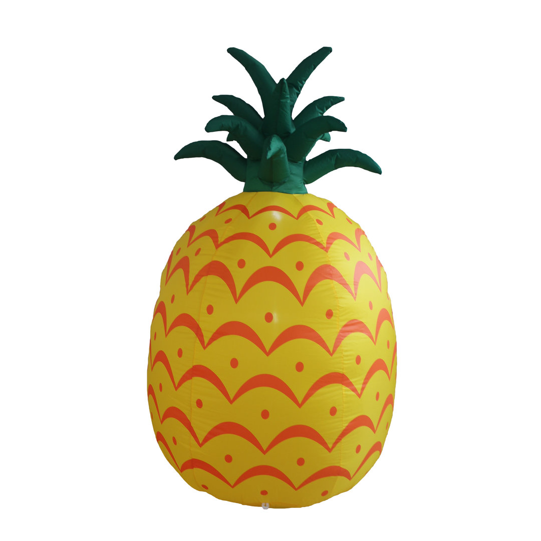 6 Foot Tall Jumbo Summer Party Inflatable Yellow Pineapple Pre-Lit LED Lights Indoor / Outdoor Blow Up Holiday Yard Decoration Bay Isle Home™