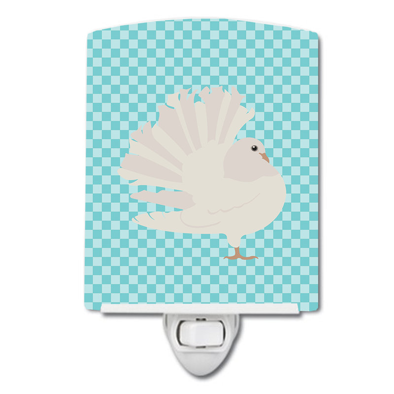 Fantail Pigeon Check Ceramic Night Light