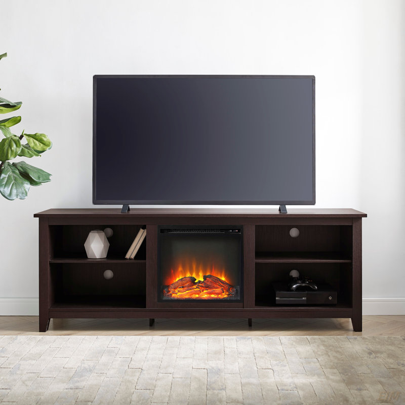 Meuble télé 70 po avec 2 tablettes Modern Wood