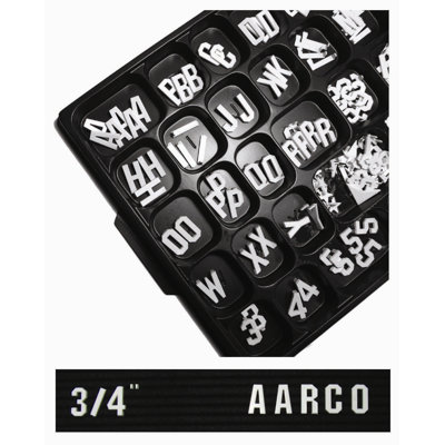 AARCO 330 Characters Magnetic & Lettering
