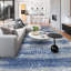 Handmade Linen and Silk Abstract Area Rug-70085610
