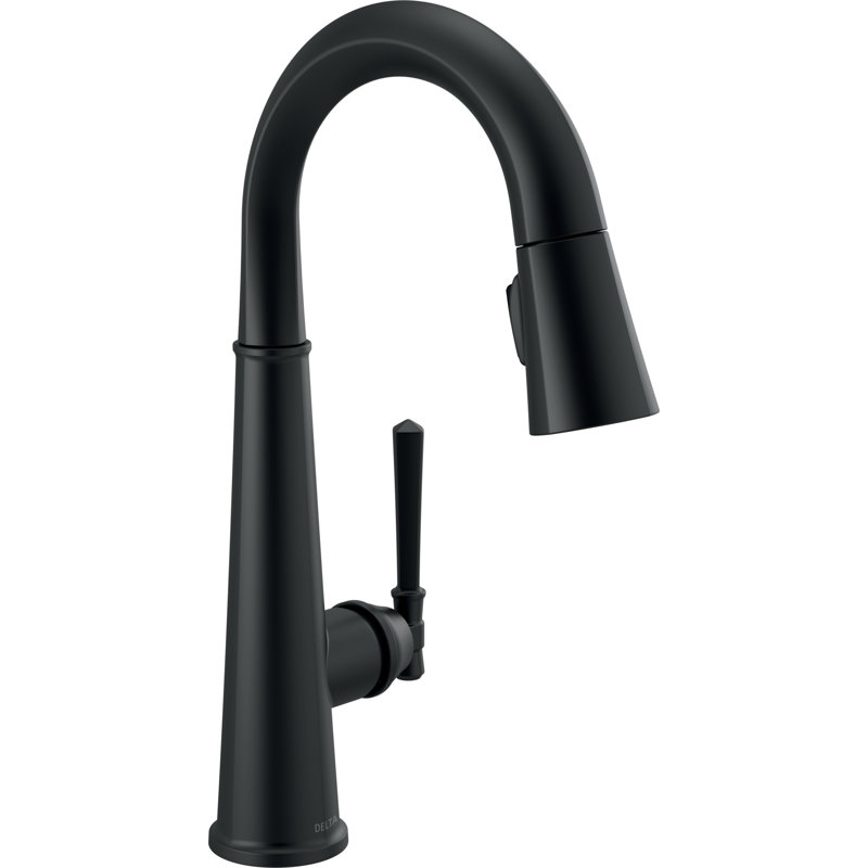 Robinet de cuisine Emmeline, Noir mat