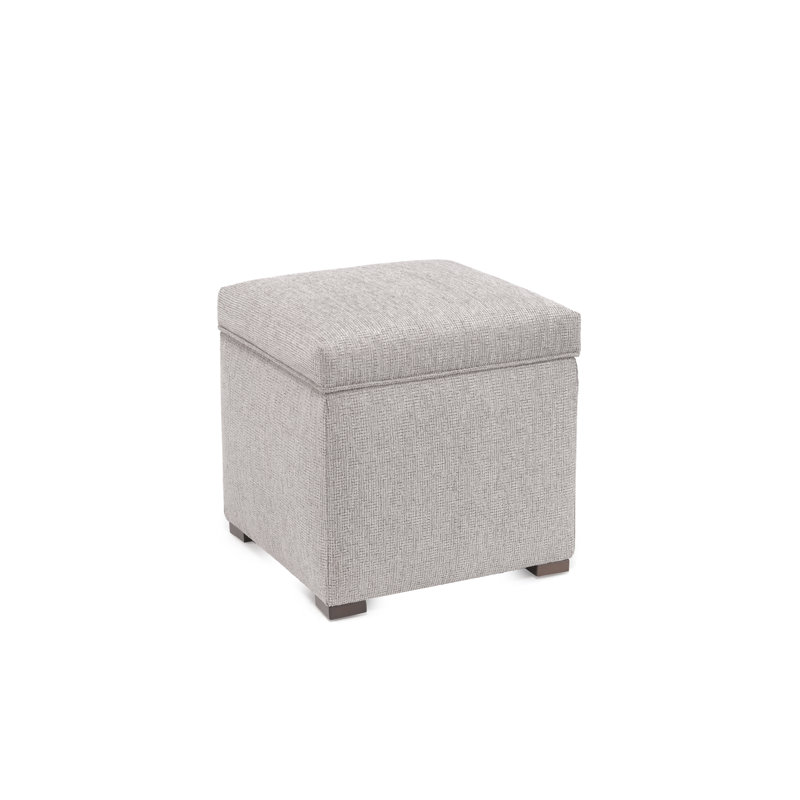 Repose-pieds avec rangement Karrie, Polyester gris graphite