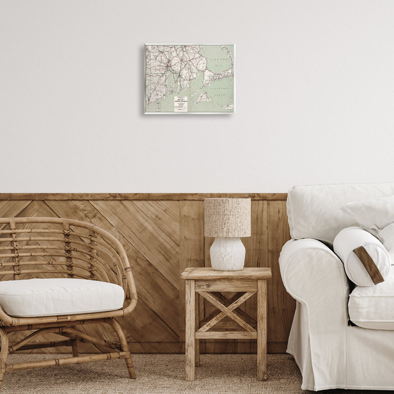 Cape Cod & RI Map Wall Plaque Art by Graffi*tee Studios