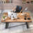 Brown+Black Rectangular Solid Wood+Iron desk-1235250446