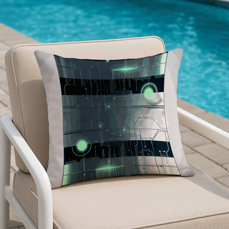 Starlight Cascade Indoor And Outdoor Throw Pillow, Square 20"