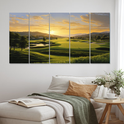 " Golf Dawn On The Put I " 5 - Pieces