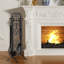 Alyssha Steel Fireplace Tool Set