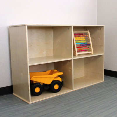 Birch Furniture 4-Compartment Shelving Unit