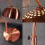 Ioanna 210cm Copper Arched Floor Lamp