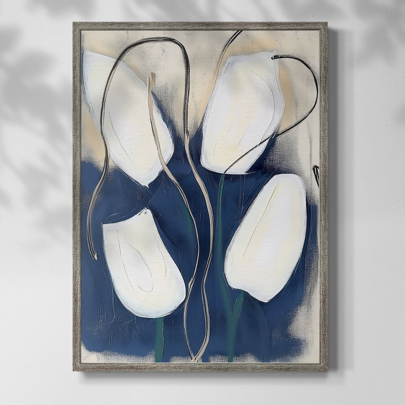 Reproduction encadrée FLORAL Series DCCX - bois massif, H 11 po x l 9 po