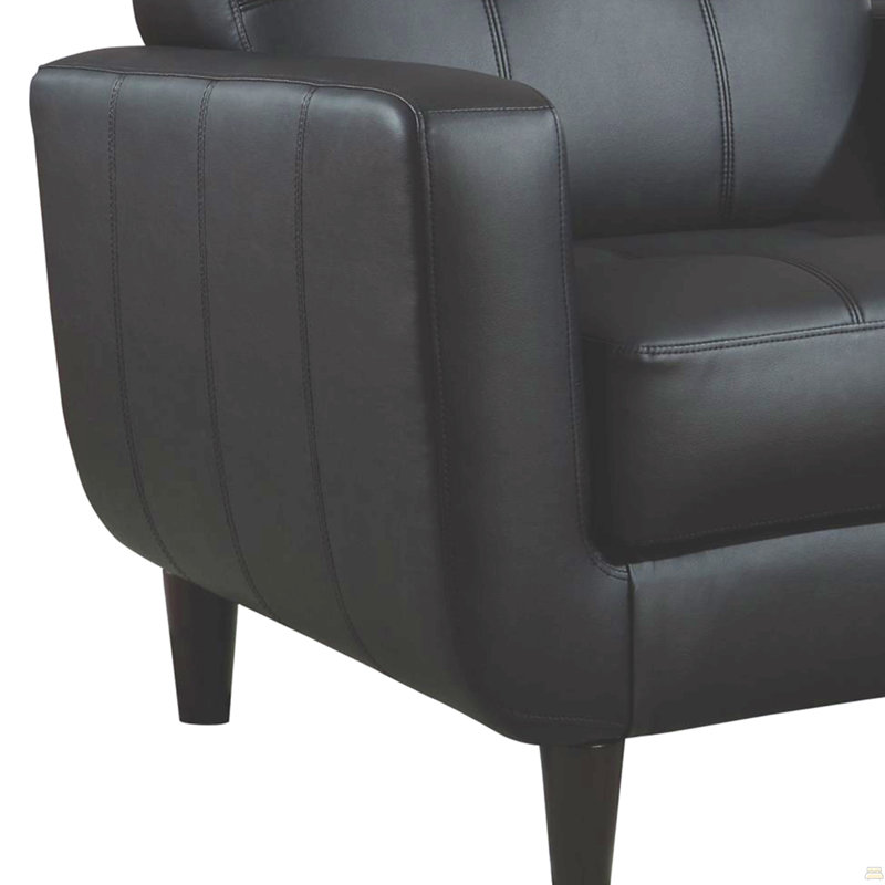 Fauteuil d'appoint à rail noir