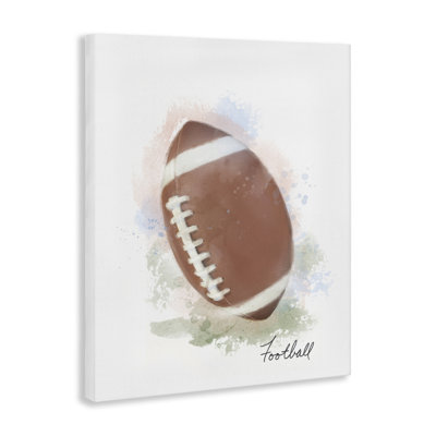 Toile de football pastel doux, design par Matthew Piotrowicz