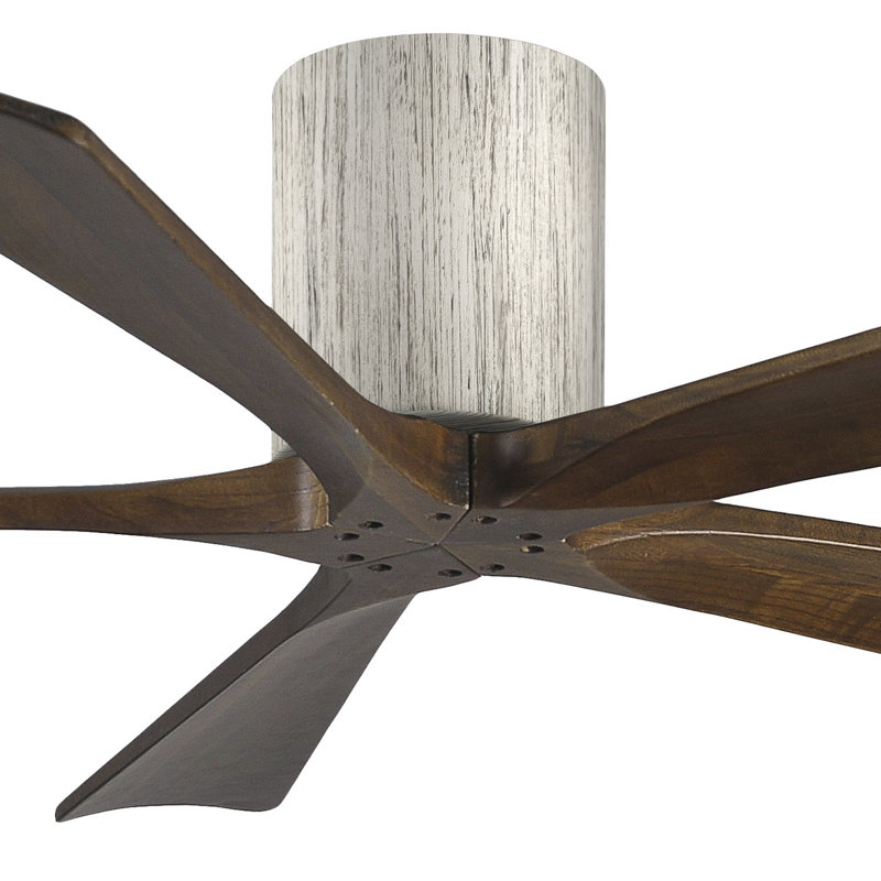 Ventilateur à pales encastré 5 pales Irene, Ton bois de grange, 52", Ton noyer
