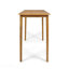 Table de bar d'extérieur rectangulaire en bois d'acacia minimaliste - finition teck-1484559470-1484559465