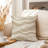Abstract Beige Waves Pattern VI Modern Throw Pillow Cover-122546183