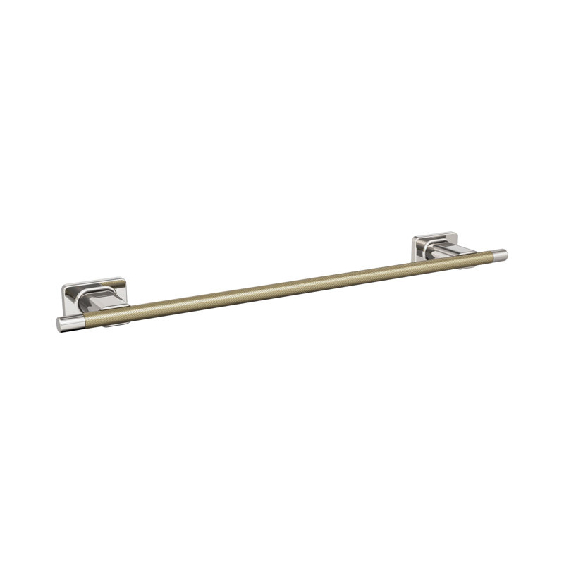 Esquire Polished Nickel/Golden Champagne 18 inch (457mm) Towel Bar, 18 Inch, Polished Nickel/Golden Champagne