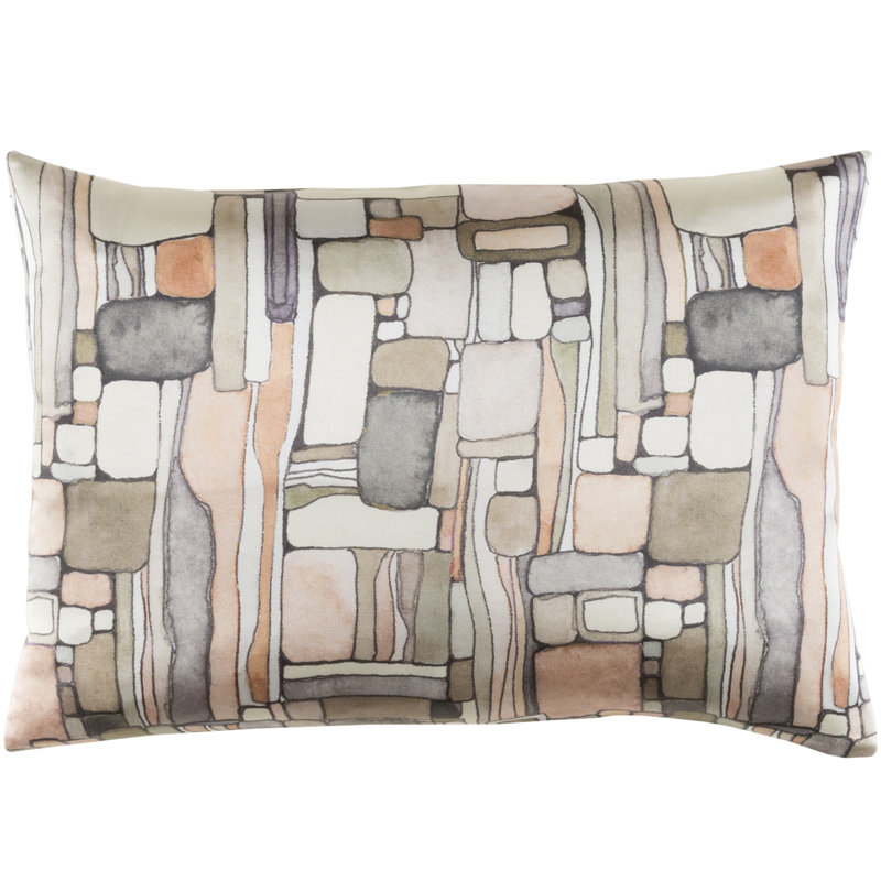 Natural Affinity Silk Throw Pillow Cover & Insert, Orange