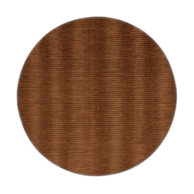 Solid Brown Indoor and Outdoor Area Rug