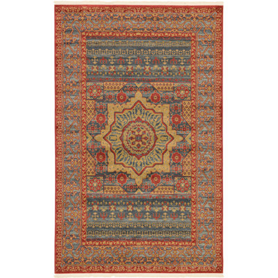Tapis oriental rouge / beige Ophelia