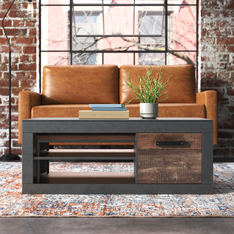 Jenna Block Coffee Table with Storage