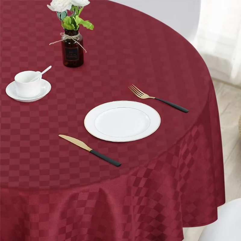 Nappe ronde imperméable et infroissable