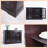 48.66 Inch Wide Dark Burgundy Buffet Cabinet with 3 Clear Tempered Glass Doors & Adjustable Shelf | Modern Storage for Dining, Kitchen & Living Room-1830335995