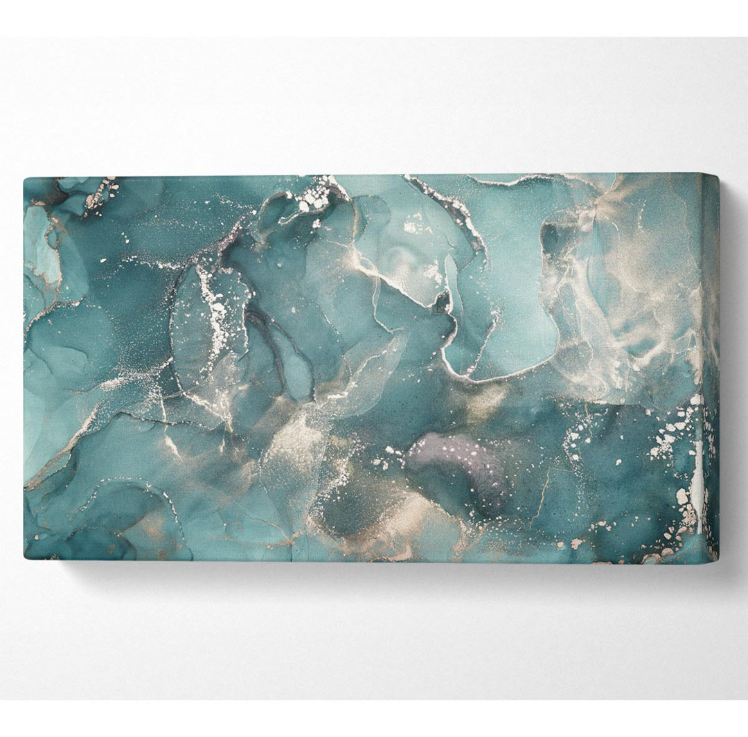 Insane Blue Depths Wide - Wrapped Canvas Kunstdrucke