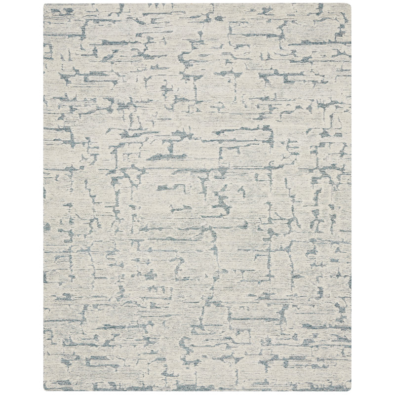 CK009 SCULPTURAL Abstract Hand Woven Area Rug, Rectangle 93 x 117cm