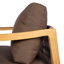 Fauteuil club d'extérieur avec dossier en corde et coussins