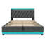 Upholstered 4Ft6 Ottoman Bed Frame With 360 Surround Led Function With Charging Function Hydraulic Storage Bed Frame With Large Storage Space  (No Mattress)-1950811386-1960380346