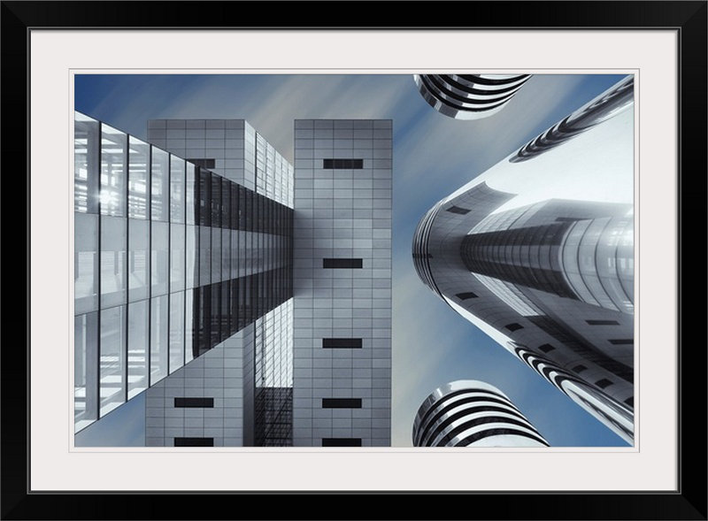 Straub «Symbiosis» par Gerard Jonkman, impression, Cadre noir, H 28 po x l 38 po x P 1 po