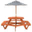 Kids 2 Piece Solid Wood Hexagonal Outdoor Table Or Chair and Chair Set