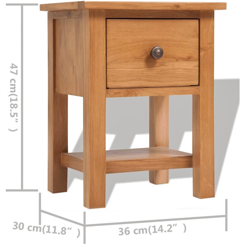 Faumont 36 cm W Bedside Table