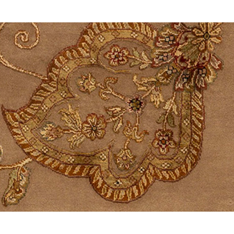 Handmade Silk and Wool Area Rug