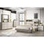 Table de chevet moderne en bois beige et brun - 2 tiroirs pour chambre à coucher