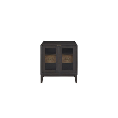 Table de chevet en verre