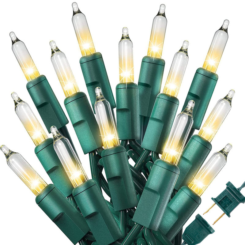 300 lumières de Noël, 3 ensembles de 100 mini guirlandes de lumières avec fusible de remplacement et ampoule
