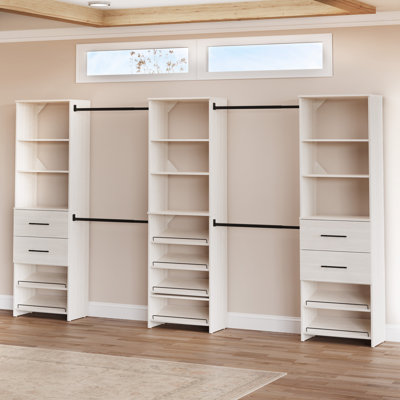 SuiteSymphony 12' W Solid Shelving Closet System