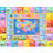 Washable Kids Play Rug Non-Slip&Soft Blue ABC Alphabet Educational Rug for Playroom Nursery