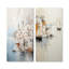 Minimalisme «Coastal Port Perception» - ensemble de 2 reproductions d'art mural en métal-1577287555