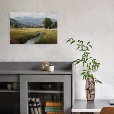 «Quiet Little Creek», reproduction d'art murale contemporaine abstraite