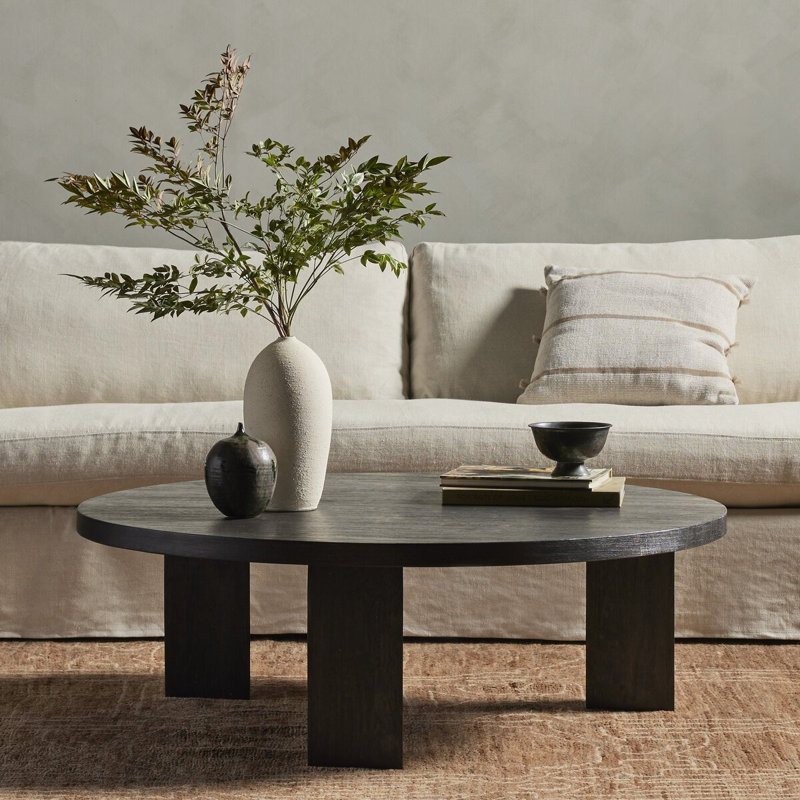 Table basse Siham, Noir, H 16 po x L 38 po x l 38 po