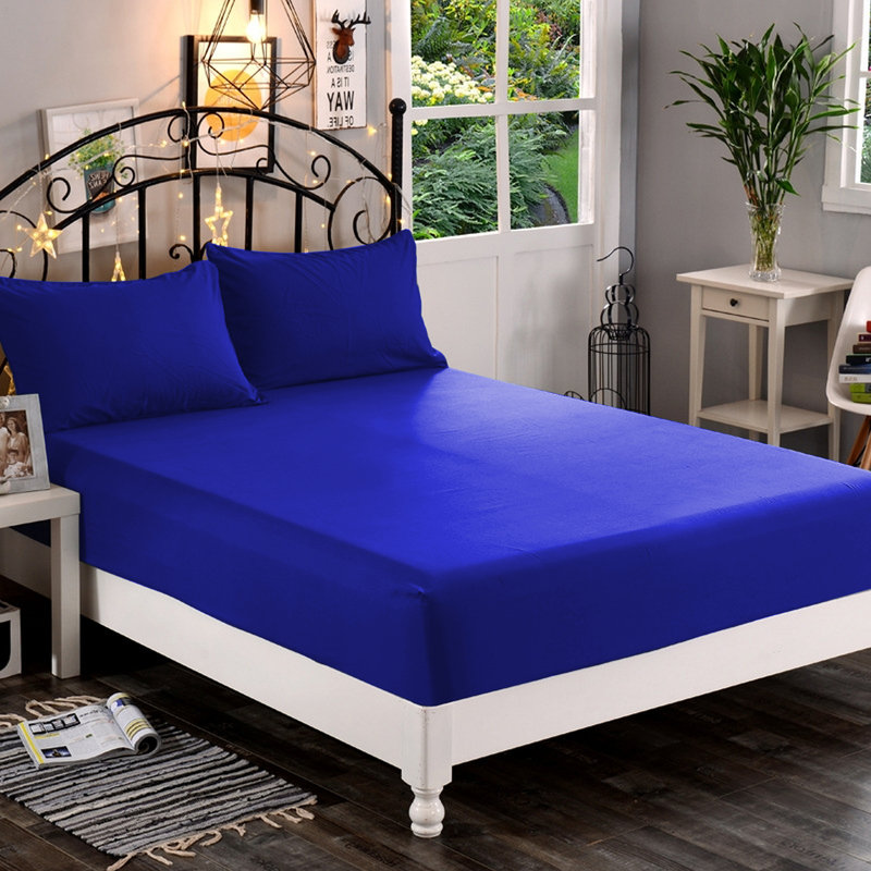 Microfiber Fitted Sheet, California King Fitted Sheet, Royal Blue