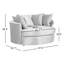 Causeuse pivotante de 57,5 po Keir-189604261